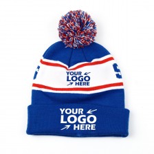 Fan Beanie With Pom 